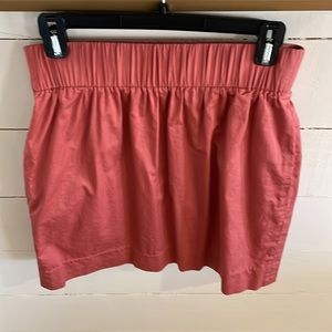 🍍J. Crew Rose/Mauve Colored Elastic Waist Skirt with Pockets, Size 2, EUC
